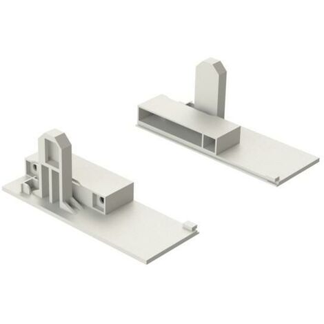 juego fijación frontal qube para vidrio h90 acabado antracita altura h90