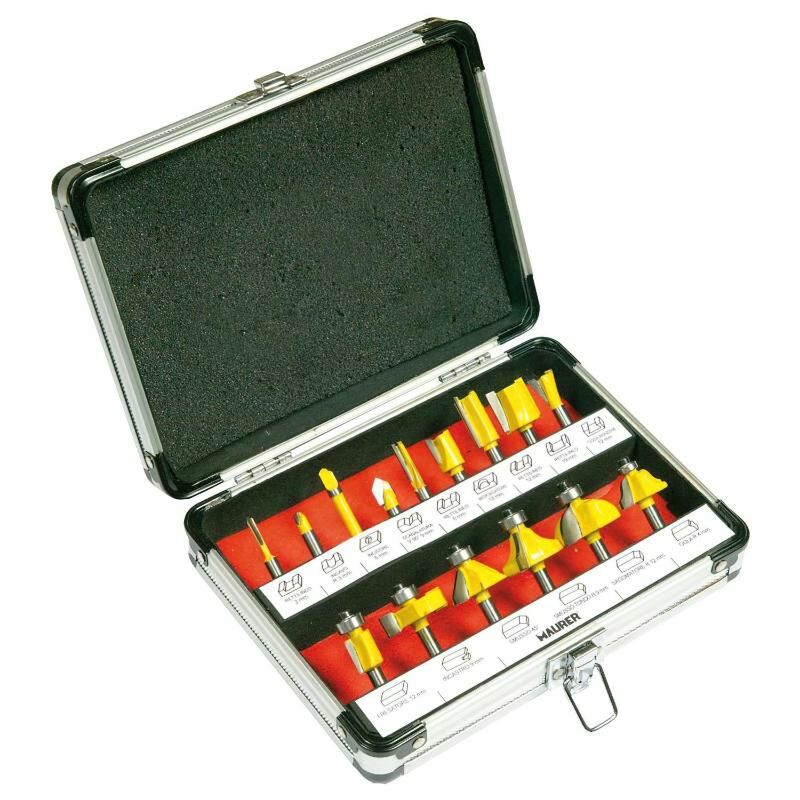 

Juego fresas maurer 15 piezas con maletin