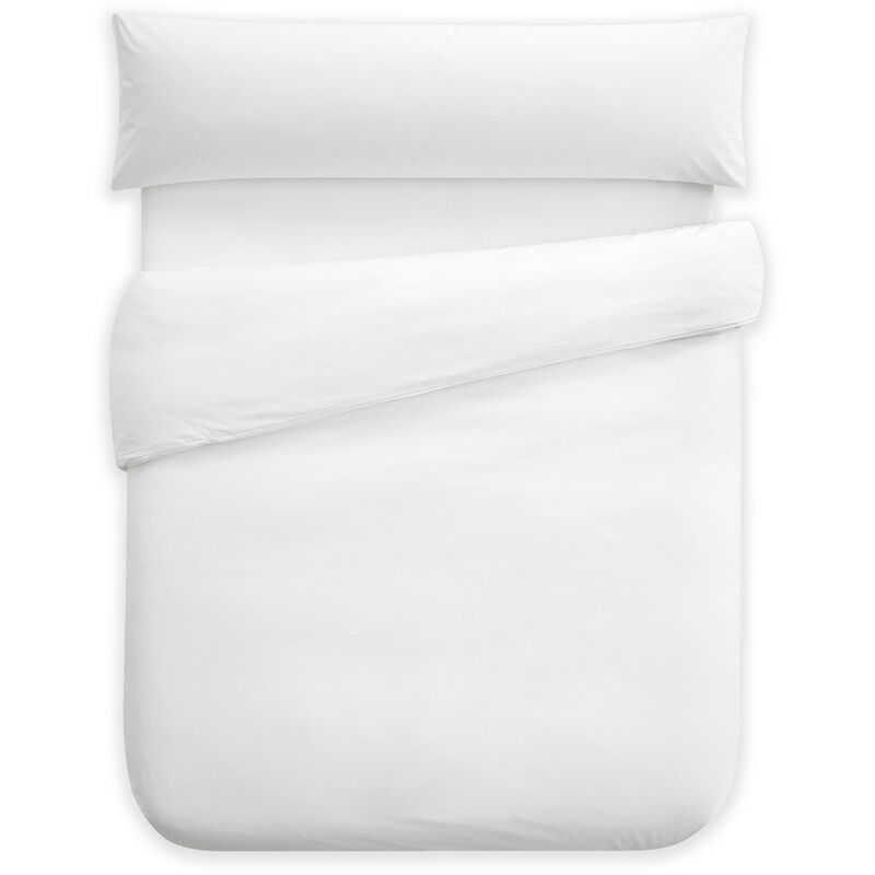 

Juego Funda Nordica + Funda Almohada + Bajera Blanco Cama 100/105 Cm