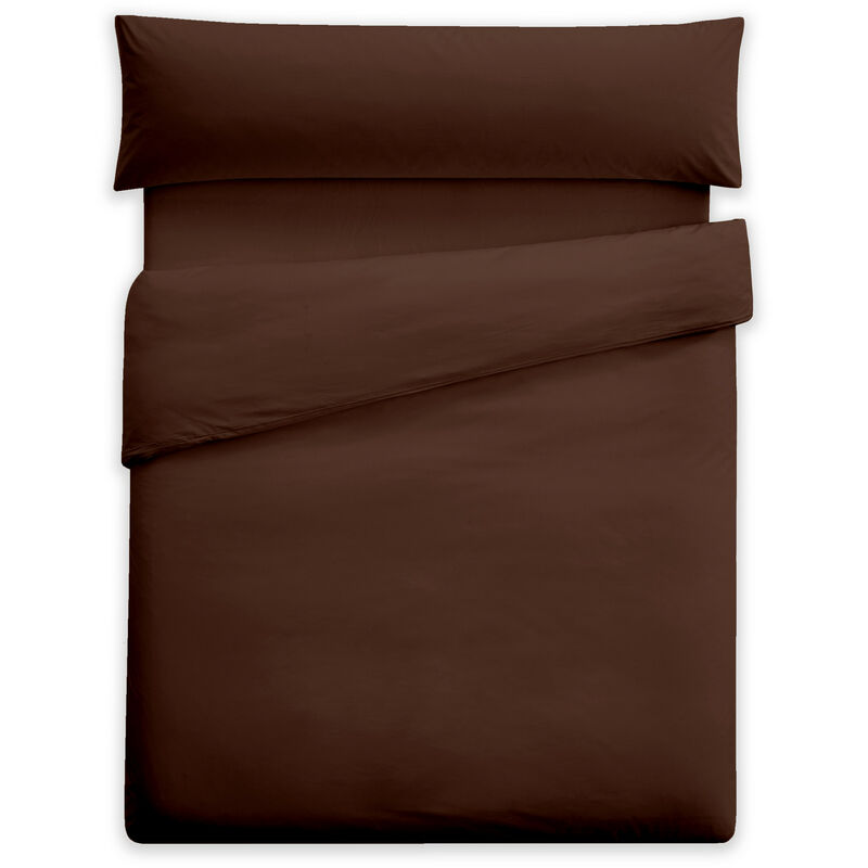 

Juego Funda Nordica + Funda Almohada + Bajera Chocolate Cama 100/105 Cm