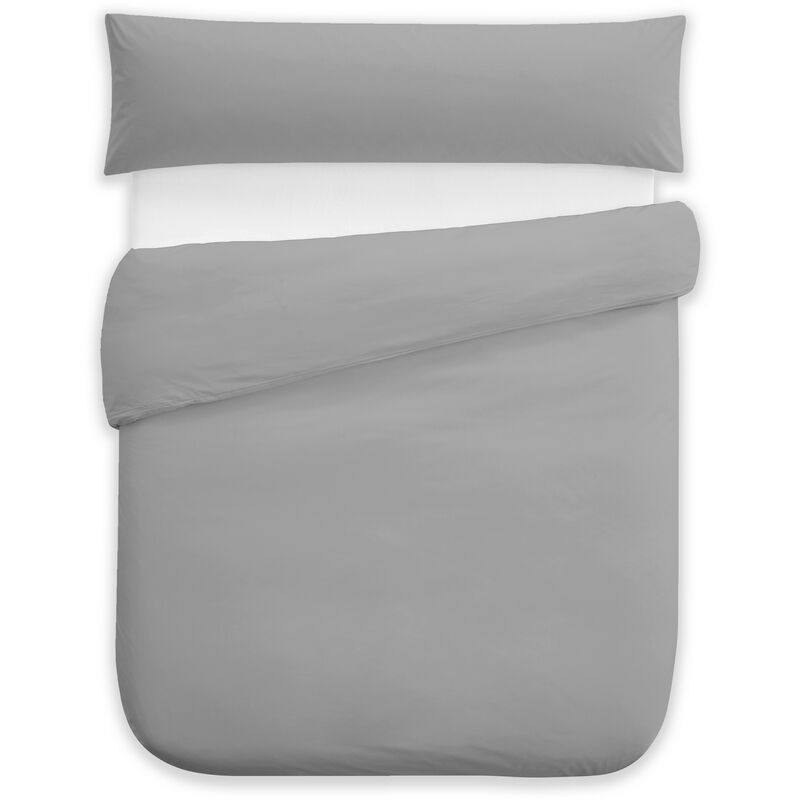 

Juego Funda Nordica + Funda Almohada Gris Cama 135 Cm