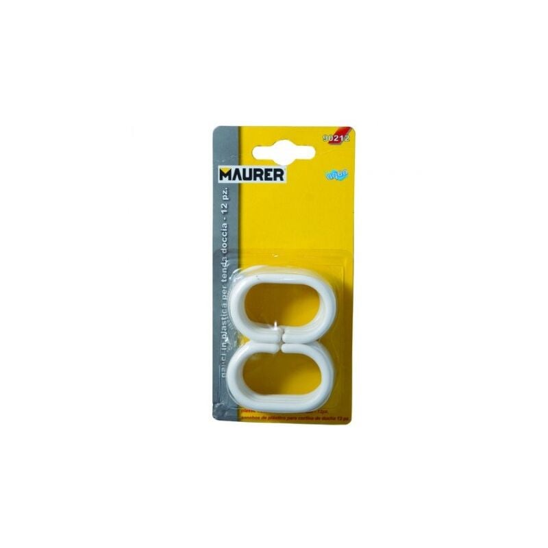 

Juego ganchos plastico cortina baño (blister 12 piezas)