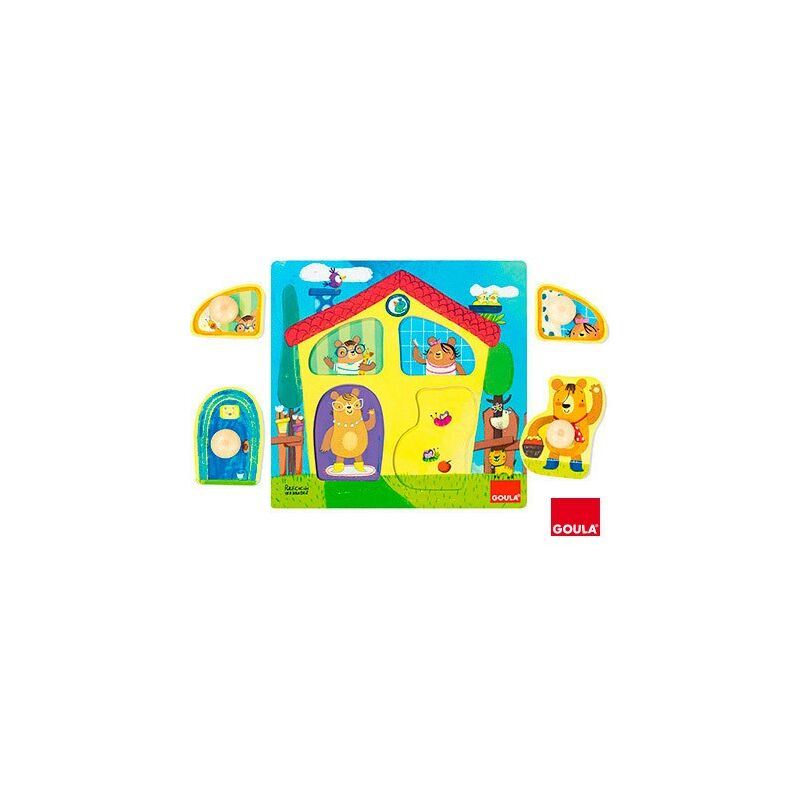 

Juego goula didactico puzzle casa familia osos