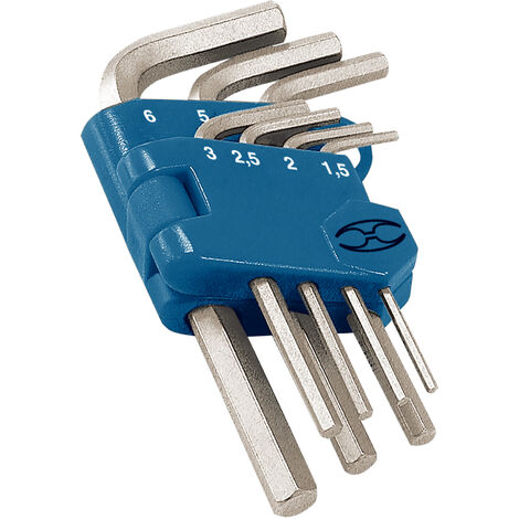 Juego llaves Allen - 1,5 a 6 mm - 7 llaves