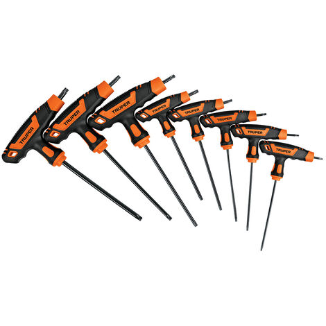Juego llaves Torx con mango T - T9 a T40 - 8 piezas