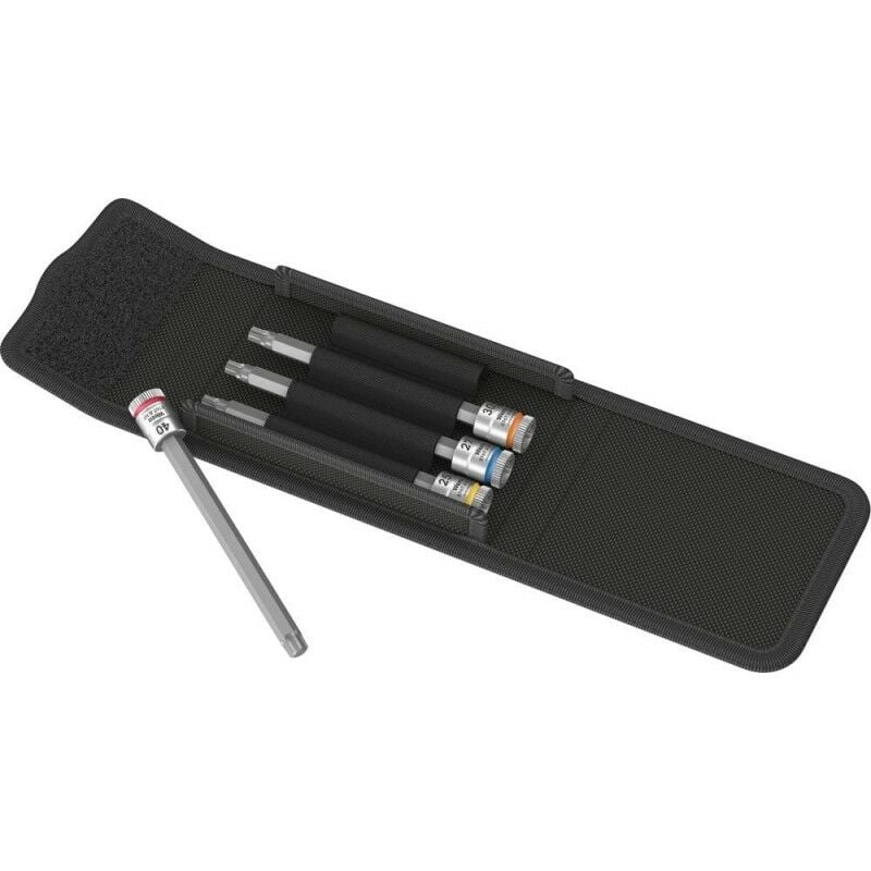 

Juego manguito con función HOLD 1/4 T25-T40x100mm 4-unidades Wera