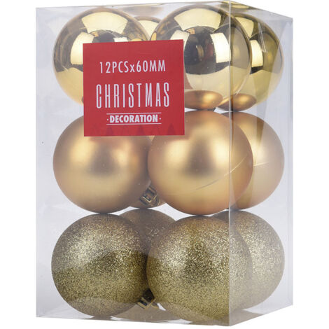 Juego nav. 60mm bolas oro koopman 12 pz