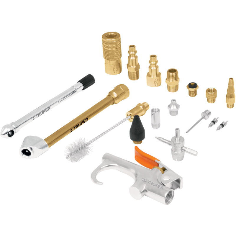 

Juego pistola y accesorios neumática 18pzs