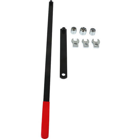 Juego profesional de 8 piezas para correa serpentina, fabricado en acero al carbono, herramientas universales para reparación de automóviles.