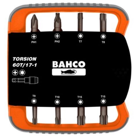 JUEGO PUNTAS TORSION 17 PZS CON ADAPTADOR - BAHCO