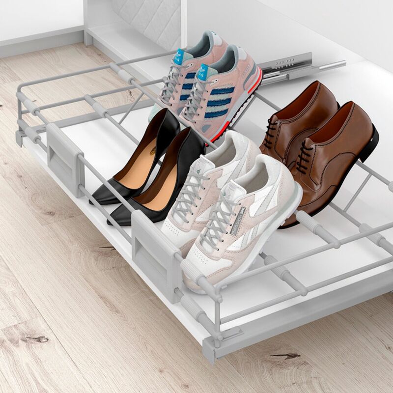 

Juego Soporte Zapatero Extraible A 900-1000 D R/420600 - Cromo Mate