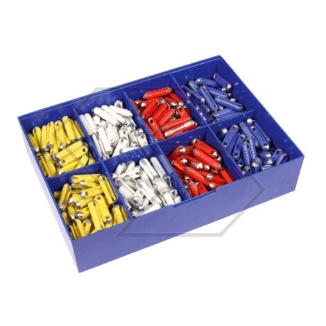Juego surtido 400 uds. de fusibles cilíndricos 25x6