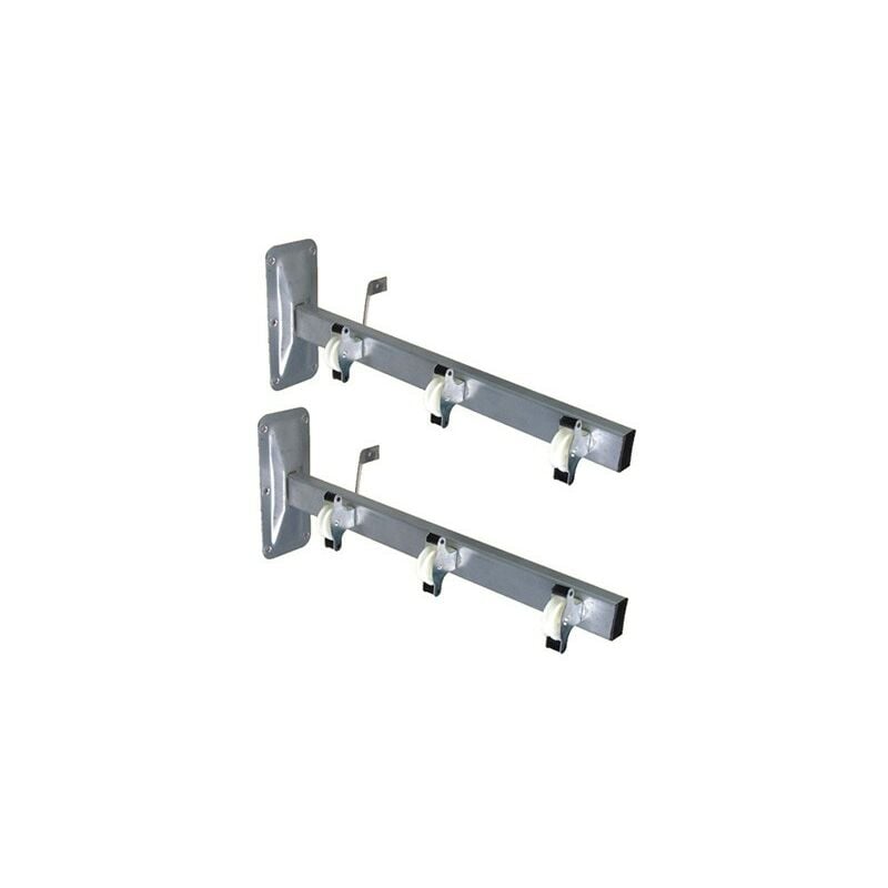 

Juego tendedero de pared 3 poleas metalizado