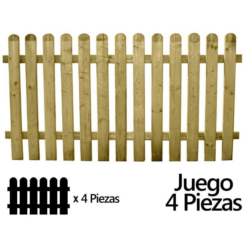 

Vallas de madera 180x 100 cm 4 unidades