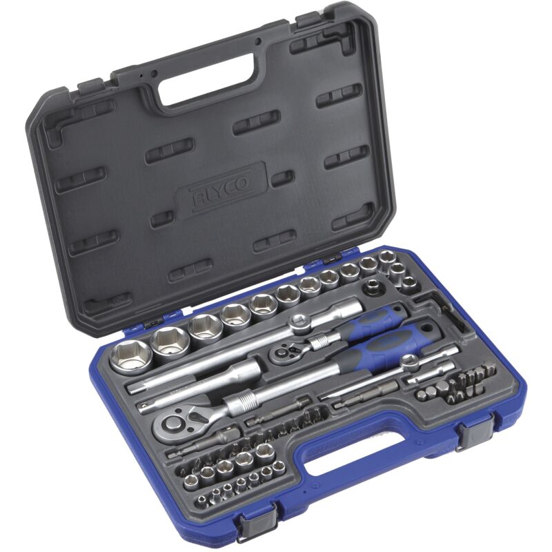 Juego Vaso s 1/2' 1/4' 66 piezas Alyco