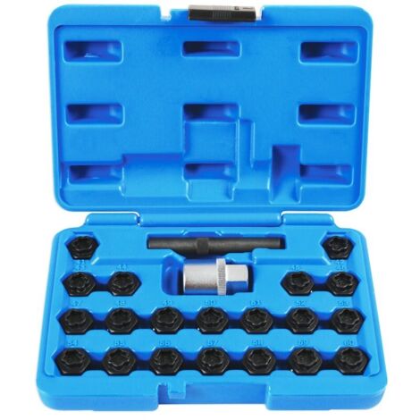 JUEGO VASOS PARA TORNILLOS ANTIRROBO BMW 22 PIEZAS