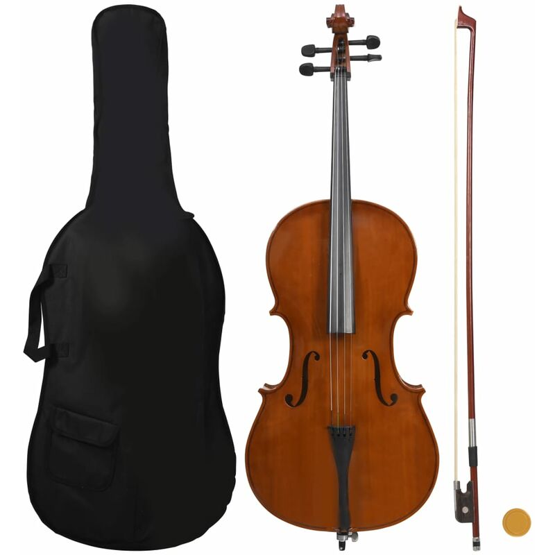 

Juego violonchelo funda arco pelo natural madera oscura 4/4 - Marrón