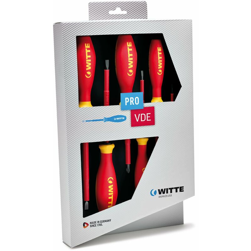 

Witte 670025 - Juego De 5 Destornilladores Pro Vde (Pl/Pz)