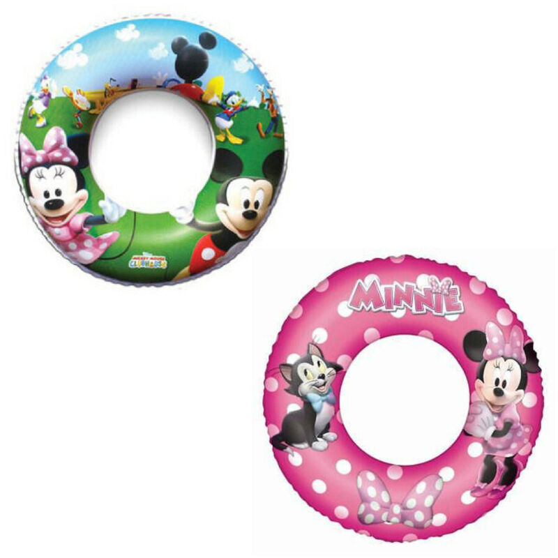 Trade Shop - Ciambella Gonfiabile Salvagente Giochi Mickey Mouse Minnie Mare Piscina Spiaggia -