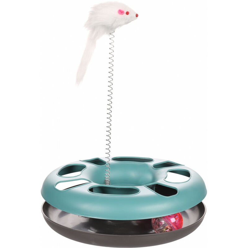 

Flamingo Pet Products - Juguete circular azul Laetitia. ø24 cm. para gatos.