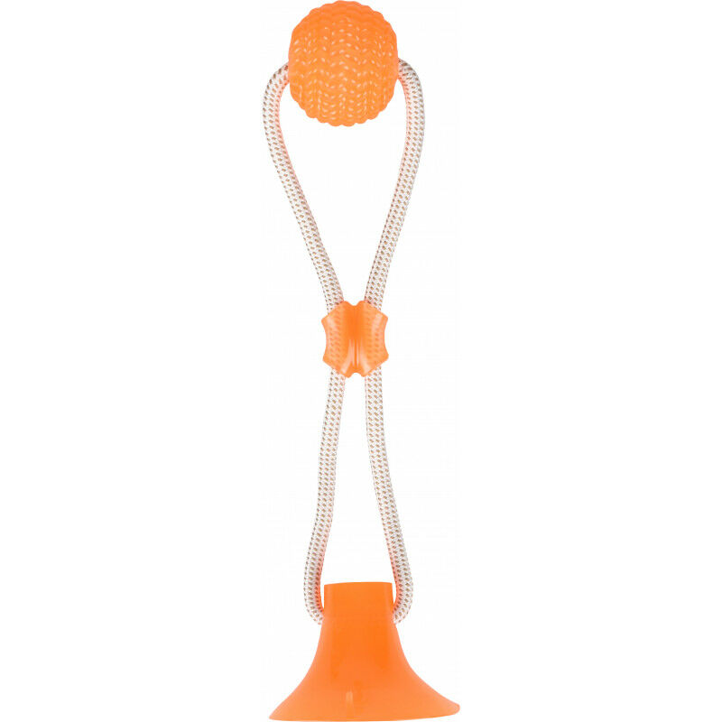 

Juguete con ventosa y pelota. Gama ZUKI . color naranja