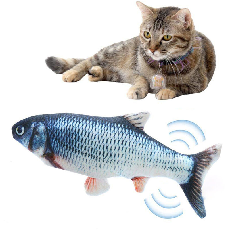 

Juguete de gato de peces de simulacion de carga USB electrica