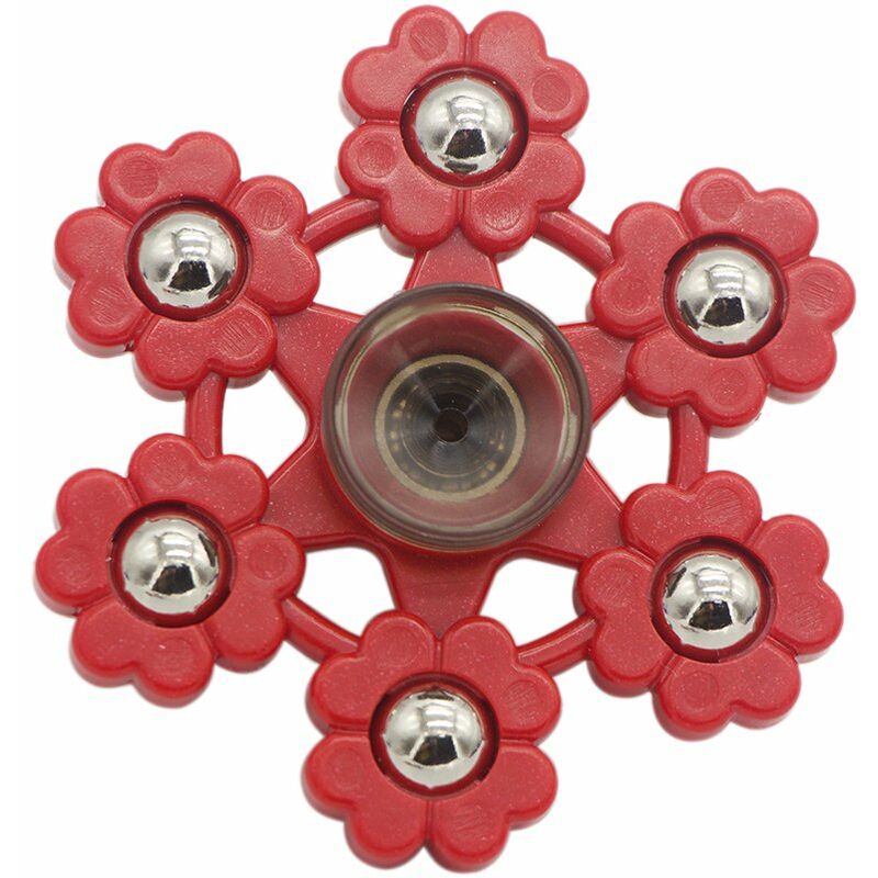 

Juguete de mano Fidget Spinner portatil duradero ultrarrapido para matar el tiempo Alivia el estres TDAH Autismo inquieto,Rojo 1