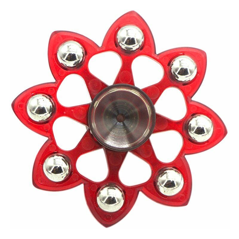 

Juguete de mano Fidget Spinner portatil ultrarrapido y duradero para Fidgeters Ansiedad Autismo TDAH,rojo 2