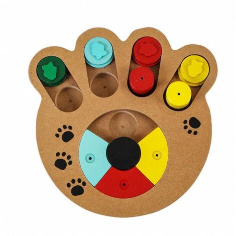 Juguete educativo interactivo para perros, juego de inteligencia oculta para perros y gatos, dispensador de comida interactivo para perros.