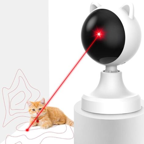 Juguete interactivo automático Recitem para gatos  Juguete láser con trayectoria aleatoria real  Juguete láser para gatos  Juguete eléctrico para gatos, gatitos y perros
