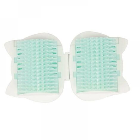 Juguete para gatos, cepillo para gatos, cepillo para el pelo de menta, masajeador para la picazón, accesorios, cepillo para gatos, artefacto para rascar, verde