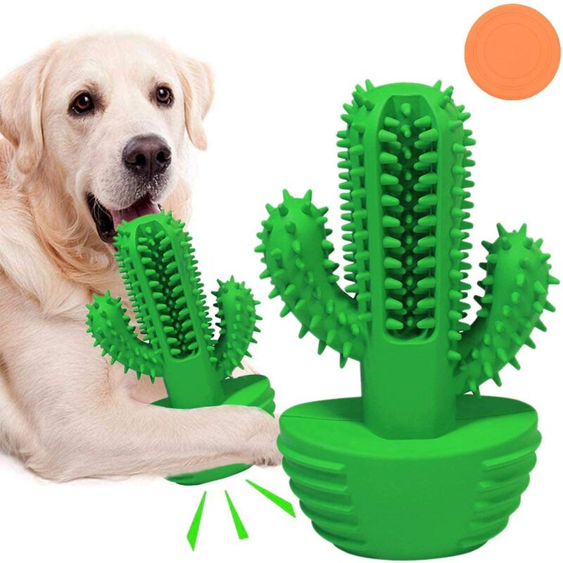 

Juguete para perros, cepillo para perros de juguete para cachorros de 360 ​​°, cuidado de los dientes masticables con hueso de perro (para perros de