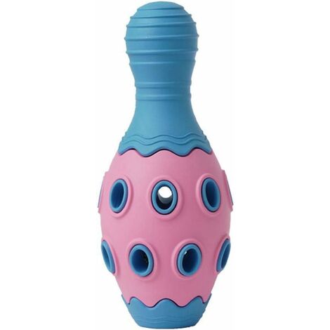 Juguete Para Perros Resistente A Los Dientes De MINKUROW Con Sabor A Carne, Rompecabezas De Voz Multifuncional Para Mascotas, Bola Con Fugas, Bola De Bolos, Sonido