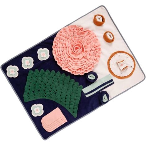 Juguete para perros, tapete para excavar, lavable, educativo, juego de comida perfumada, juguete interactivo, para perros que olfatean comida (104 x 73 cm)