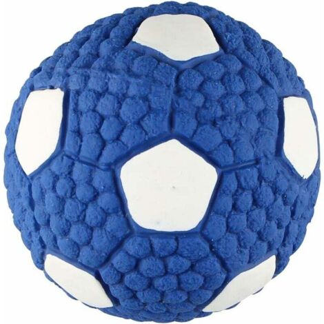 Juguete para perros ZVD, pelota chirriante de látex natural suave para cachorros, perros pequeños y grandes, juguete interactivo, color azul