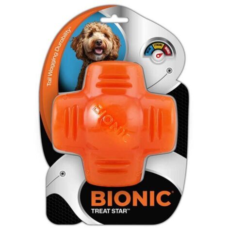 Juguete ultra resistente para perros BIONIC Treat Star