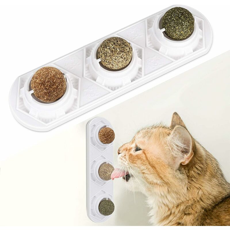 

Juguetes de hierba gatera bolas de hierba gatera comestibles, hierba gatera segura y saludable, juguetes para perseguir a la familia de gatos,