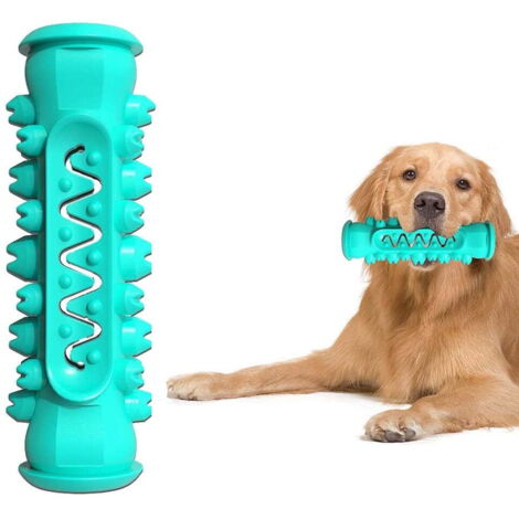 Juguetes para masticar para perros, cepillo de dientes, juguetes para perros con un fuerte impulso de masticar, cepillo en forma de palo para razas de perros grandes, extremadamente robusto para perro