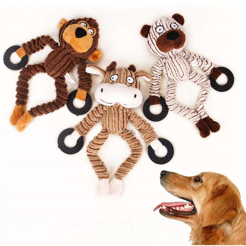 

Juguetes para perros chillones, Juguetes para masticar perros, Juguetes de entrenamiento para mascotas,Beige, oso