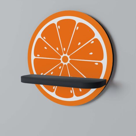 JUICY ORANGE Rundes Regal Schwarz