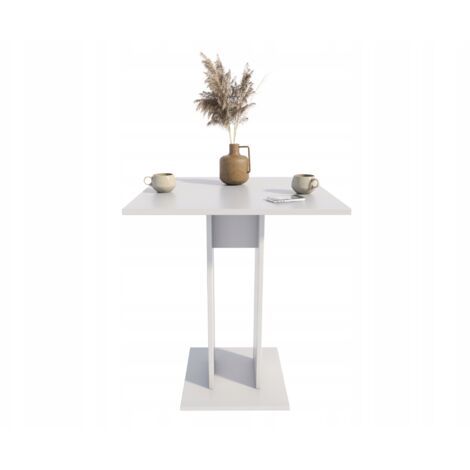 Jula 70 x 70 WEISSER Küchentisch, Bartisch, für Küche, Esszimmer, Bar