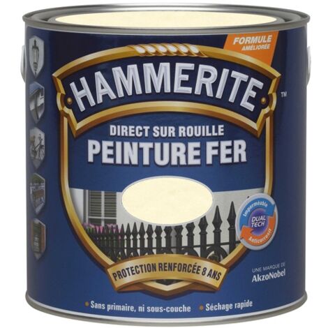 HAMMERITE FER MARTELE 0.25L GRIS ARGEN (Vendu par 1)