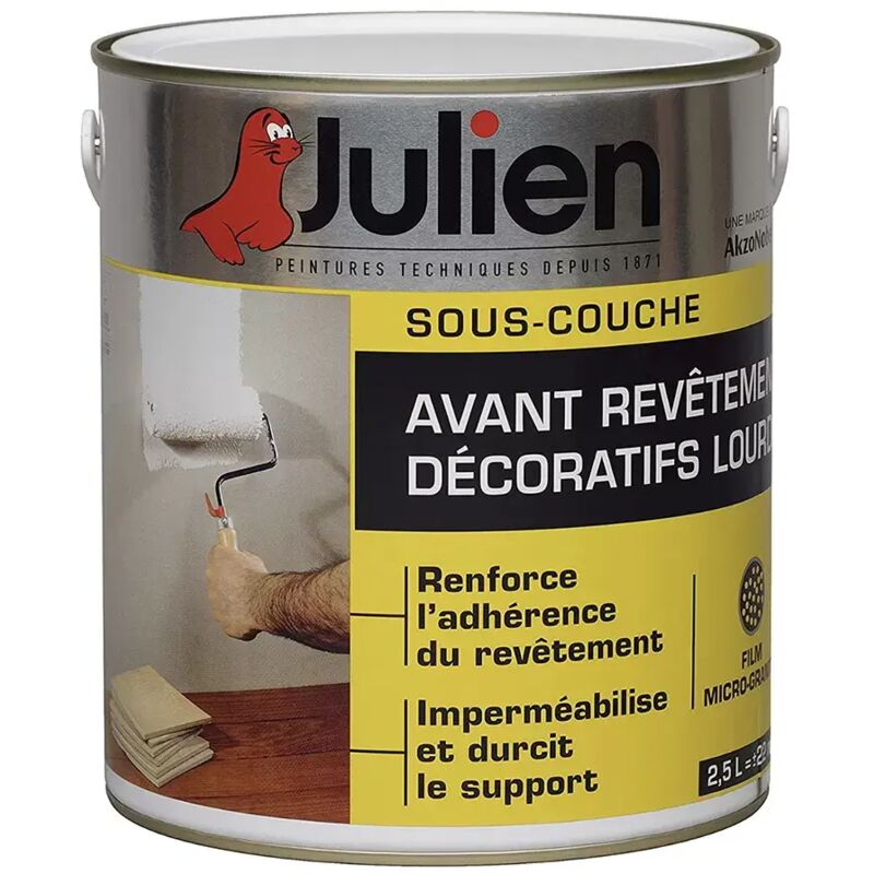 Julien - Sous Couche Avant revêtements décoratifs lourds 2,5 l