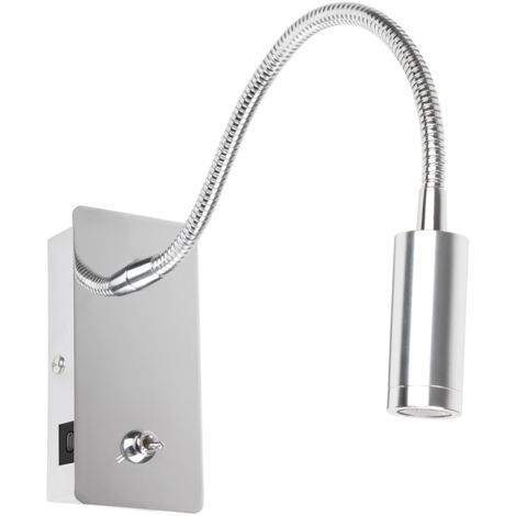 JULIET lámpara de sobremesa cromo con USB y orientable 41025NA
