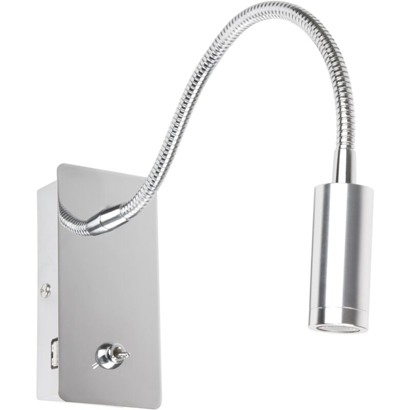 

Faro Barcelona - JULIET Aplique de pared con lector 41025N - CROMO BRILLO