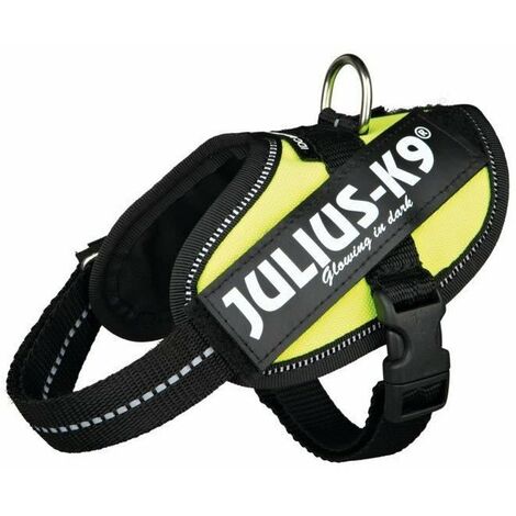 JULIUS-K9 Harnais Power IDC Baby 2/XSS: 3345cm jaune fluo pour chien