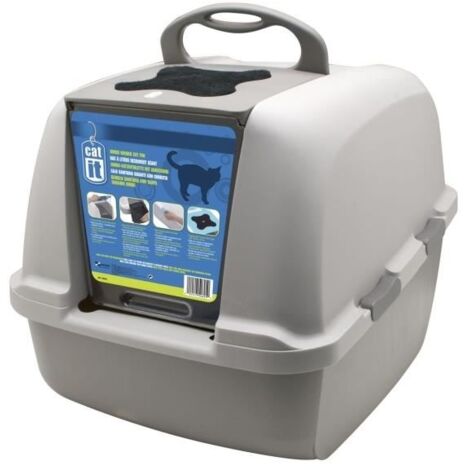 JUMBO Maison de toilette pour chat 46x55x45 cm