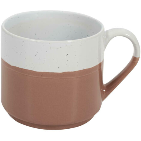 Jumelle KERAMIKBECHER 330 ml rosa mit Punkten
