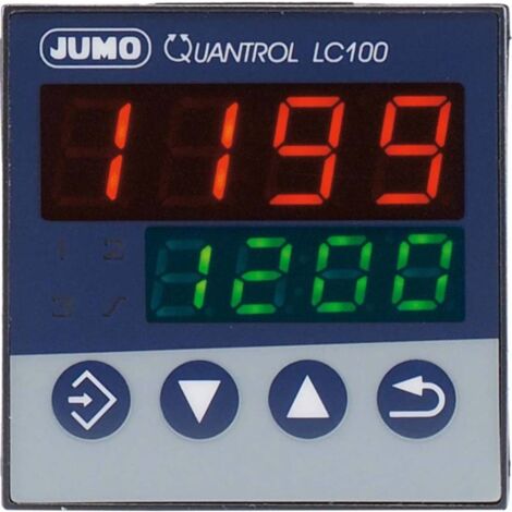 Jumo Quantrol LC100 Termostato L, J, T, K, E, N, S, R, Pt100, Pt1000, KTY Relè 3 A (L x A) 48 mm x 48 mm