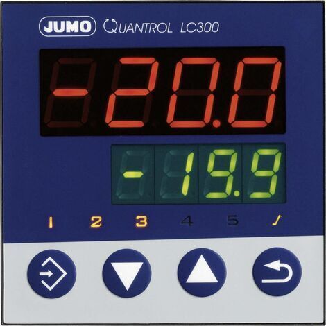 Jumo Quantrol LC300  Temperaturregler L, J, T, K, E, N, S, R, Pt100, Pt1000, KTY  Relais 3 A (L x B
